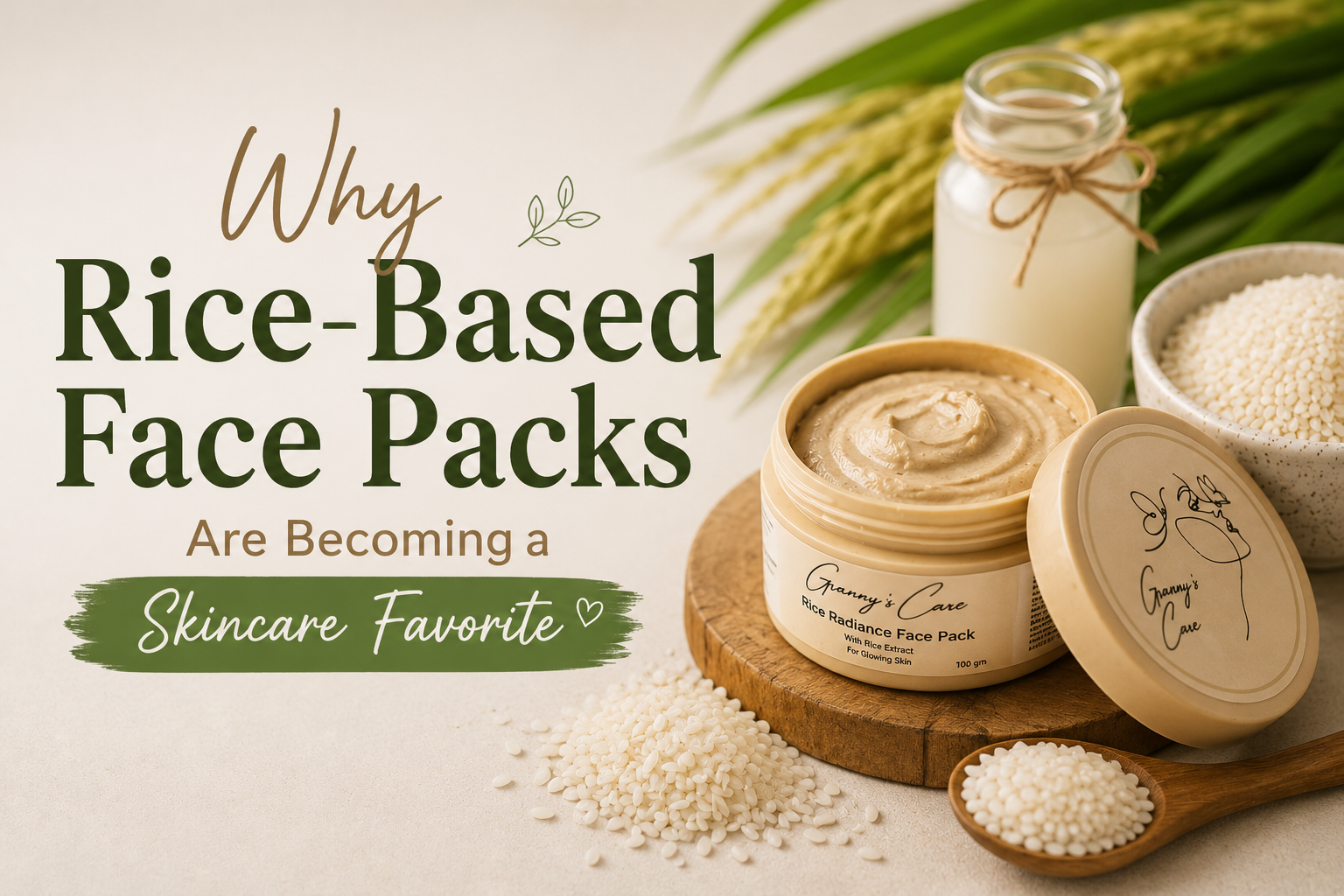 Rice Flour face pack